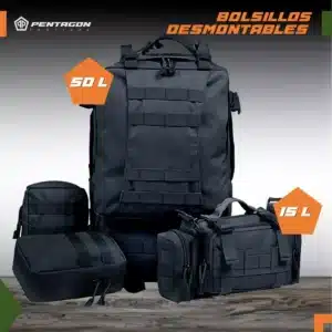 Mochila táctica outdoor 50 litros