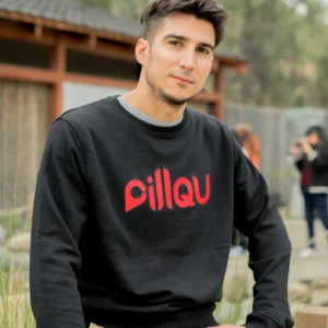 Polerón negro marca Pillqu