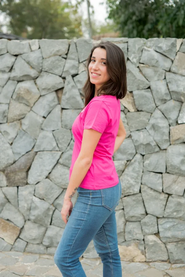 Polera mujer algodón 100% orgánico manga corta - Pillqu - Imagen 4