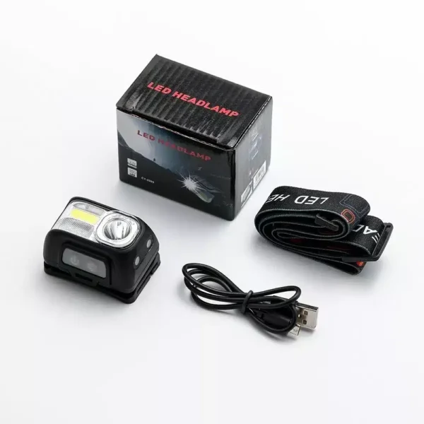 Linterna Led Frontal Recargable 300 lúmenes. - Imagen 3