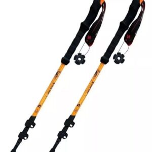 Bastones de trekking de duraluminio y 3 tramos