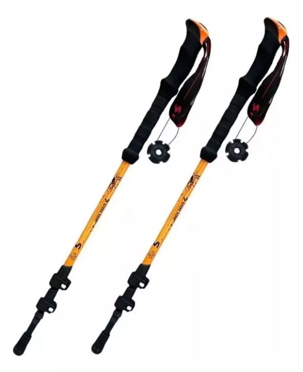 Bastones de trekking de duraluminio y 3 tramos