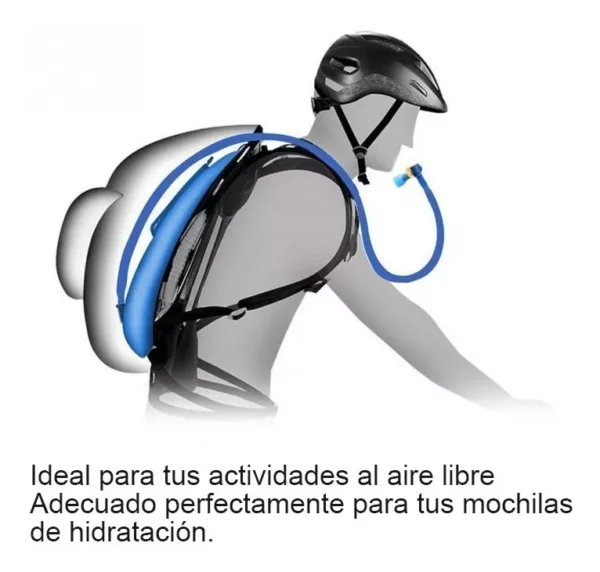 Mochila y bolsa de hidratación color turquesa - Imagen 5