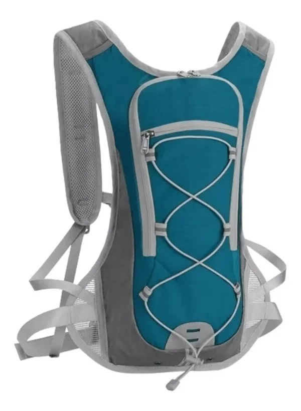 Mochila y bolsa de hidratación color turquesa - Imagen 3