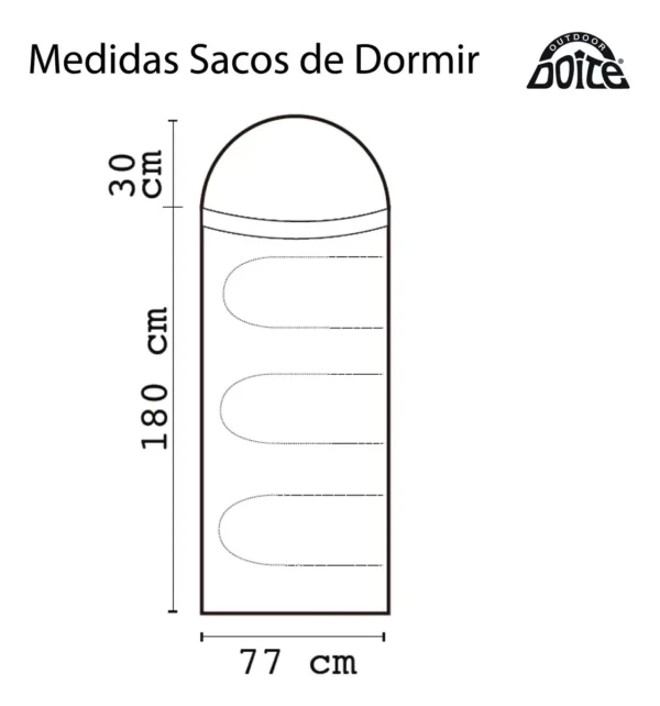Saco de dormir tempo plus apricot Doite - Imagen 2