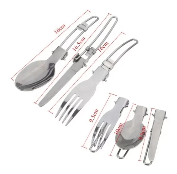 Set ollas y cocinilla individual para camping - Imagen 5
